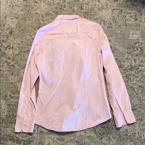 J. Crew Pink and White Pin Striped Button Down - Picture 3 of 4